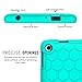 MoKo Case for Fire 7 2015 - [Honey Comb Series] Light Weight Shock Proof Soft Silicone Back Cover [Kids Friendly] for Amazon Fire Tablet (7 inch Display - 5th Gen, 2015 Release Only), Mint GREEN