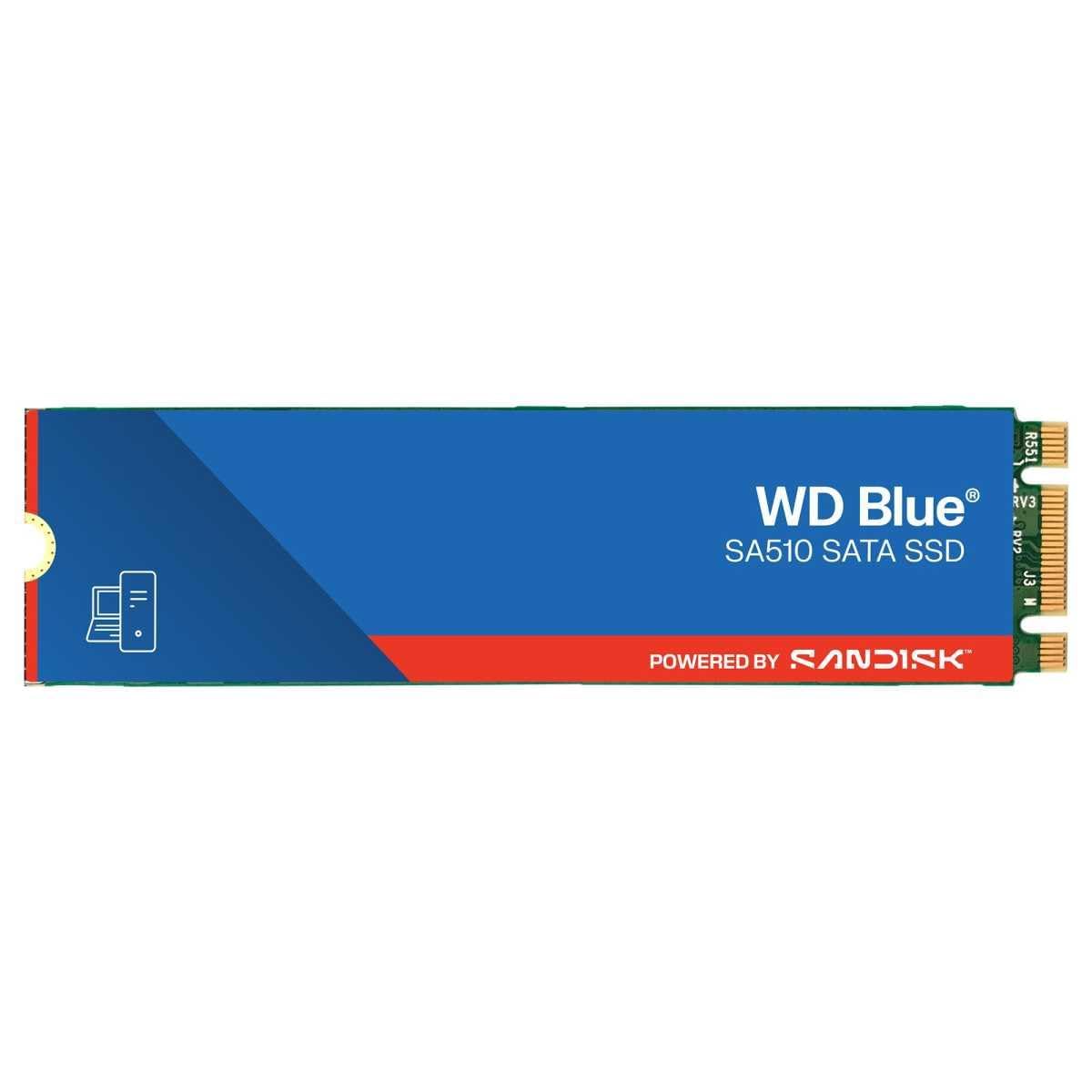 WD Blue SA510 1TB, M.2 SATA SSD, up to 560 MB/s, Includes Acronis True Image for Western Digital, Disk & Cloning Migration, Flexible backup & recovery, ransomware protection