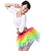 Anleolife Young Girl Rainbow Tutu Skirts For Birthday Christmas Gift (12 inch /34cm 1pcs)