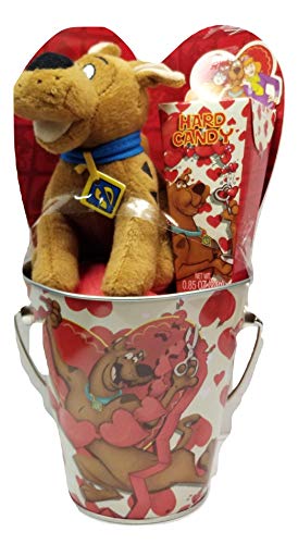 Scooby Doo and Friend Metal Tin Bucket and Hard Candy - 3 Items