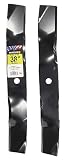 MaxPower 561815B Mulching Blade Set for 38" Cut John Deere Replaces OEM No. M112991