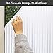 Privacy Blinds Window Film,Stained Glass Door Film,Static Cling Window Tint,Heat Control Anti UV Removal Window Cling for Office and Home,35 inches by 118 inches