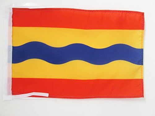AZ FLAG, Province of Overijssel Flag, 18'' x 12'', 100% Polyester Overijssel Small Banner with Two Cords, Fade Resistant