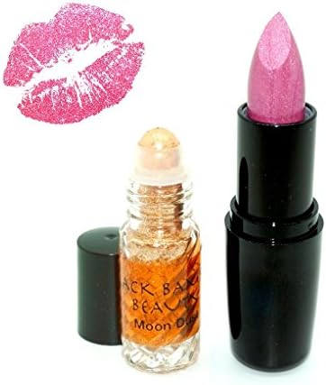 BLACK BAMBOO BEAUTY Shimmer Bundle | Special Offer | HOT PARIS Pink Sparkle Lipstick PLUS Golden Shimmer Roll On Highlighter