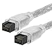 Cmple - 9 PIN/ 9PIN BETA FireWire 800 - FireWire 800 Cable - 3FT, CLEAR.