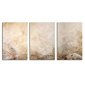 Canvas Wall Art Abstract Vintage Style Painting Artwork for Home Prints Framed - 16"x24" x 3 Panels