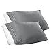 Empyrean Queen Sheets - 4 PC Super Soft Bed Sheets Queen Size - Double Brushed Microfiber Queen Size Sheets - Hotel Luxury Charcoal Grey Queen Bed Sheets Set, with 4 Corner Elastic Straps