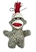Pocket Sock Monkey Keychain Classic Brown