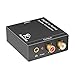 Digital to Analog Converter,Famounte Optical to Analog Audio Converter Coaxial Voice Box Adapter for TV Coaxial / Optical /SPDIF/Toslink to Stereo Audio RCA Output with Optical Cable / Power Adaptor