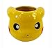 JUST FUNKY 16 OZ Pokemon OFFICIAL Pikachu Face Molded Yellow Ceramic Coffee Mug, Novelty GIFT for Pokemon fans