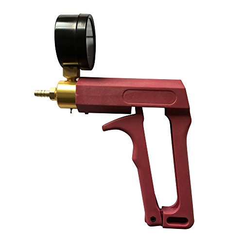 Hand Held Brake Fluid Bleeder Bleeding Tester & Pistol Vacuum Pressure Pump Gauge Test Tuner Detector Tool Set with Adapters Case for Automotive Car Motorcycle - Thumbnail 3