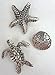 Antique Silver Sea Life Push Pins, Set of 15