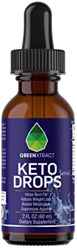 Keto Shred Liquid Drops, Weight Loss Support, Raspberry Ketone Fat Burner Blended with African Mango & Garcinia, Suppress Appetite & Cravings, for Men Women, 2 Fl Oz (60 ml)
