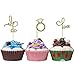 Hinsper OTHER 11 Love Topper Wedding Food Girls Birthday Cake Decor Cupcake Christmas Party Picks, 24 Pieces, Muffin Cups
