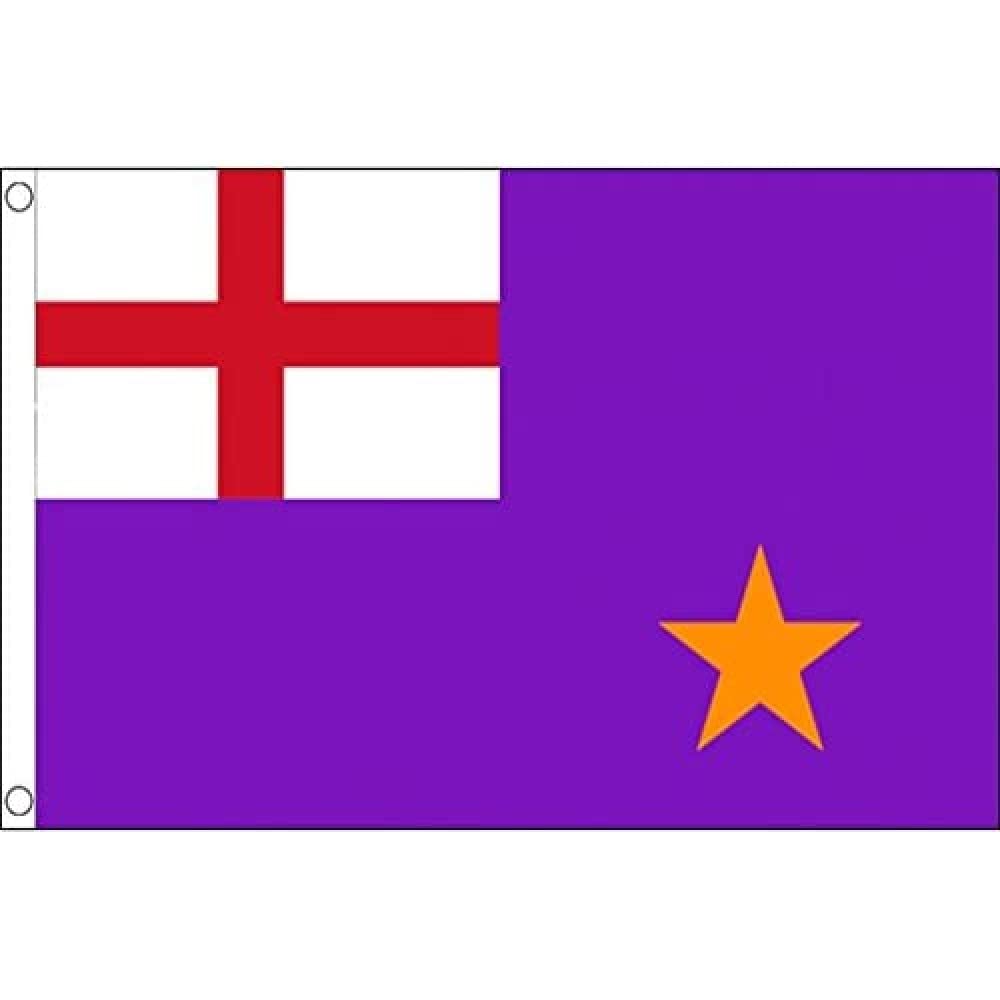 AZ FLAG - Purple Standard Flag - 3x5 Ft - 100D Polyester Northen Ireland Orange Order Banner with Two Metal Grommets - Fade Resistant - Vivid Colors - 3' x 5' Feet - 150x90 Cm