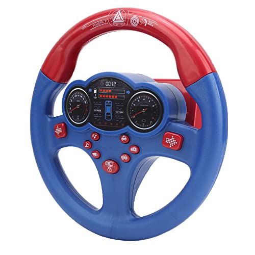 Janzoom Fake Steering Wheel, Sound and Light Effect Exercise Motor