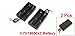uxcell 3 Pcs Black Battery Storage Box Holder for 3.7V 18650 Batteries