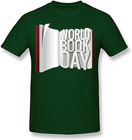 Mamie Paradise Of Knowledge Men's Ultra Soft Casual Blend Short Sleeve T-Shirt Forest Green M