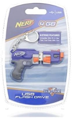 Nerf 4GB USB Flash Drive Blue and Orange