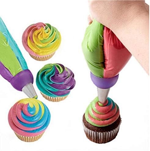 Mix 3 Colors Icing Piping Pastry Nozzles Converter Connector baking fondant cake decorating tools kitchen accessories