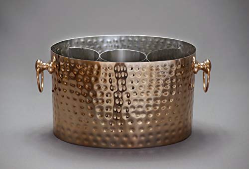 Chic Chill Handcrafted Artisan 3 bottle Champagne and Wine Chiller (Copper)
