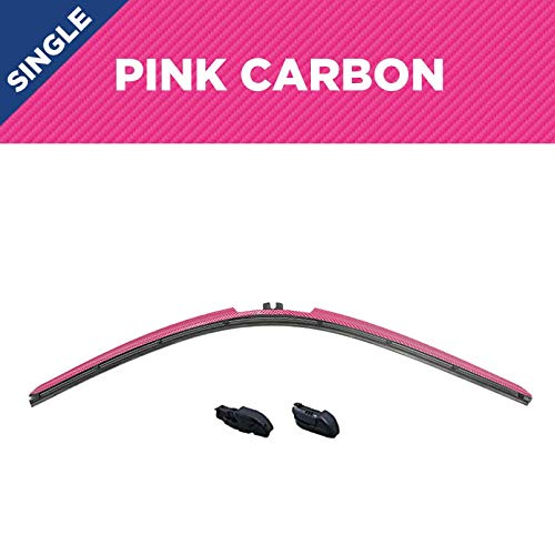 Clix Wipers Pink Carbon Fiber Automotive Wiper Blades Universal