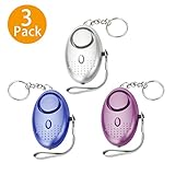 Personal Alarm Keychain 3 Pack Emergency Self-Defense Security Alarms with LED Light, 140DB Safe Sound Personal Alarm for Elderly Women Kids Night Workers