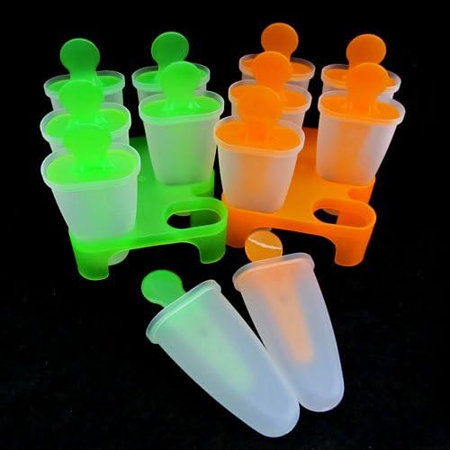 6 Cell Frozen Ice Cream Pop Mold Popsicle Maker Lolly Mould Tray Pan Kitchen DIY - Color Random