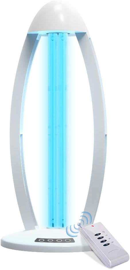 Yizunnu 220V 38W UV Sterilizer Light Lamp Germicidal Submersible Disinfection Home Ozone Bulb (UK Standard Plug)