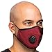 One Mask + 6 Filters) Military Grade N99 Carbon Activated Anti Dust Face Mouth Cover Mask Respirator - Dustproof Anti-bacterial Washable - Reusable Respirator Comfy - Cotton Ge (N99 Mask - Dark Red)