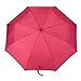 Oak Leaf Windproof Automatic Compact Rain Travel Umbrella,Lightweight,Portable,Auto Open and Close,Red