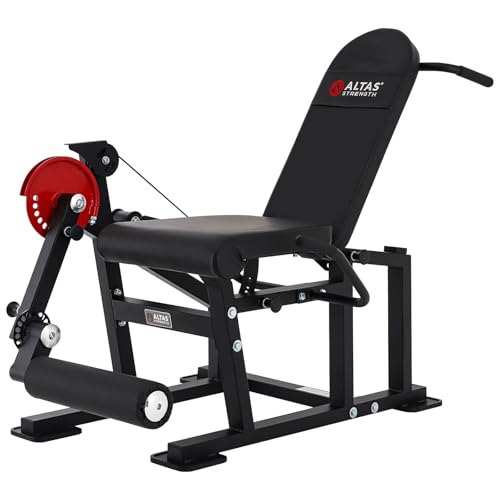 Altas Strength 169 Adjustable Utility Bench with Leg developer, Extension, Preacher Curl, Light Commercial Equipment for Home Gym Workout Station Easy Assembly Smith Machine Attachment