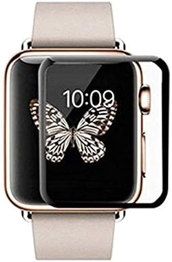Gadget care Apple Watch Series 1, 2, 3 Tempered Glass 3D Curved Full Coverage HD Clear Ultra Thin Full Screen Cover (38 mm) Full Glue (Premium Quality)