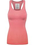 FPT Womens Basic Ribbed Racerback Tank Top (S-3XL) MRED L