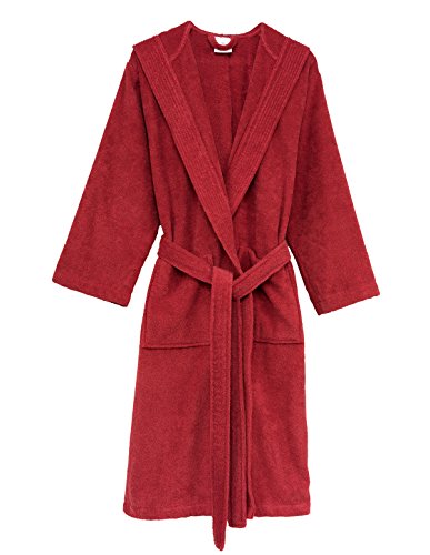 Women's Hooded Robe Turkish Cotton Soft Luxury Bathrobe