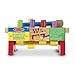 Melissa & Doug Deluxe Pounding Bench Wooden Toy with Mallet