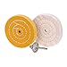 4 inch Buffing Polishing Wheel for Mini Bench Grinder or Drill with Useful Adapter White(50 Ply) Yellow(42 Ply)2/5