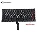 SUNMALL Backlight Backlit Keyboard Replacement Compatible with Apple MacBook Air 13