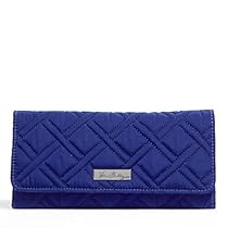 Vera Bradley Trifold Wallet- Solids (Cobalt)
