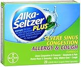 Alka-Seltzer Plus Severe Sinus Congestion Allergy Cough- 20 Liquid Gels, Pack of 3