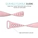 MoKo for Samsung Gear Fit2 / Gear Fit2 Pro Watch Band, Soft Silicone Replacement Sport Band for Samsung Gear Fit 2 SM-R360 / Fit 2 Pro Smart Watch, Soft Pink (Fits 5.90