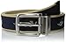 Berkley Men's 35 mm Canvas Fish Printed Belt with Leather Trim Tip and Buckle