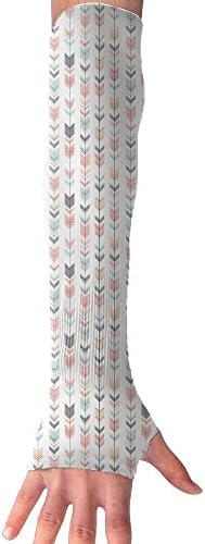 Arrows Fletching Arrows Pink Arrow Tails Arm Sleeves UV Protection For Men Women Youth Arm Warmers For Cycling Golf Baseball Basketball
