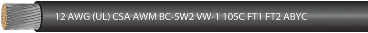 EWCS 12 AWG (UL) Marine Grade Primary Tinned Copper Wire 600 Volts - Red - 100 Feet - Made in USA : Sports & Outdoors
