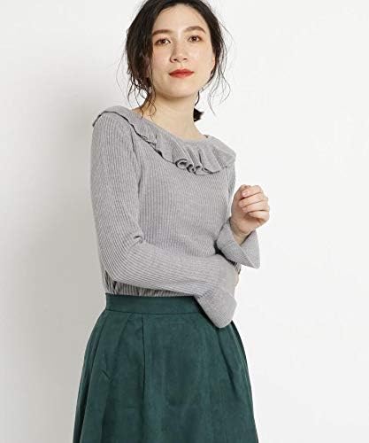 Amazon Co Jp Ag By Aquagirl C Washable Cashmere Touch Ruffle Neck Rib Knit Clothing Accessories
