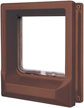 Zolux Cat Flap with 4 Magnetic Positions for Cats Brown