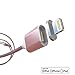 [Upgraded Version] SUKAR Magnetic Lightning USB Charger Braided Fast Cable, MagSafe Reversible Detachable Design Cord Adapter for iPhone 5 5c 5s iPhone 6 6s plus iPad iPod touch (Rose Gold)