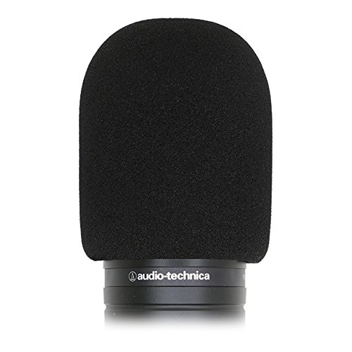YOUSHARES Foam Mic Windscreen - Large Size Microphone Cover for Audio Technica AT2020 and Other Large Microphones, As a Pop Filter (Black)