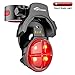 TOPTREK Bike Tail Light Smart Sensing Bicycle Rear Brake Light Wireless USB Rechargeable Tail Light with 5 Lighting Modes Waterproof LED Safety Light Fits Road/Mountain Bike (Black)