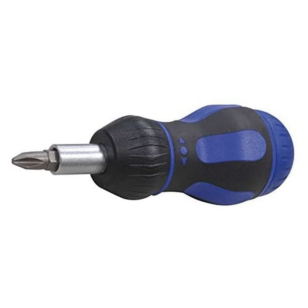 Projahn 4193 Stubby Ratchet Screwdriver, 8 Piece